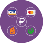 Различные способы оплаты