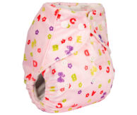 Ikawa Плюш (микрофлис) Розовые буквы