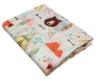 Муслиновая пеленка Вигвам и медведь (бамбук-хлопок)