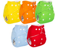 Набор подгузников Ikawa (микрофлис), 5 подгузников + 5 вкладышей