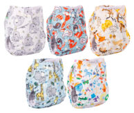 Набор подгузников Трусишка Бортики (микрозамша) № 1, набор 5 шт