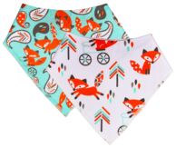 Набор слюнявчиков-бандан Лисички, 2 шт.