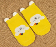 Носочки объемные Желтая собачка