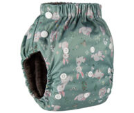 Подгузники-трусики Трусишка Зайчата на зеленом