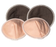 Прокладки для груди Эрго Персик (бамбук-уголь), 4 шт.