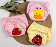 Трусики Sassy Клубничка Божья коровка Жираф (комплект 3 шт)