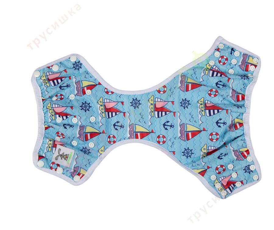 Бамбуковые трусики Цветные кораблики (классика)