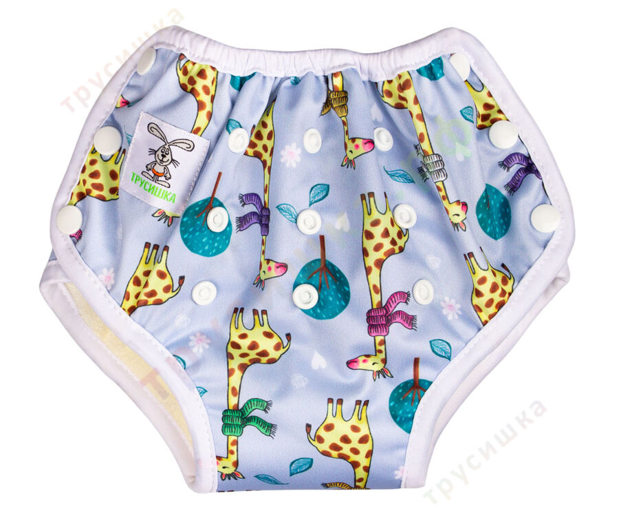 Бамбуковые трусики Жираф в шарфе (классика)
