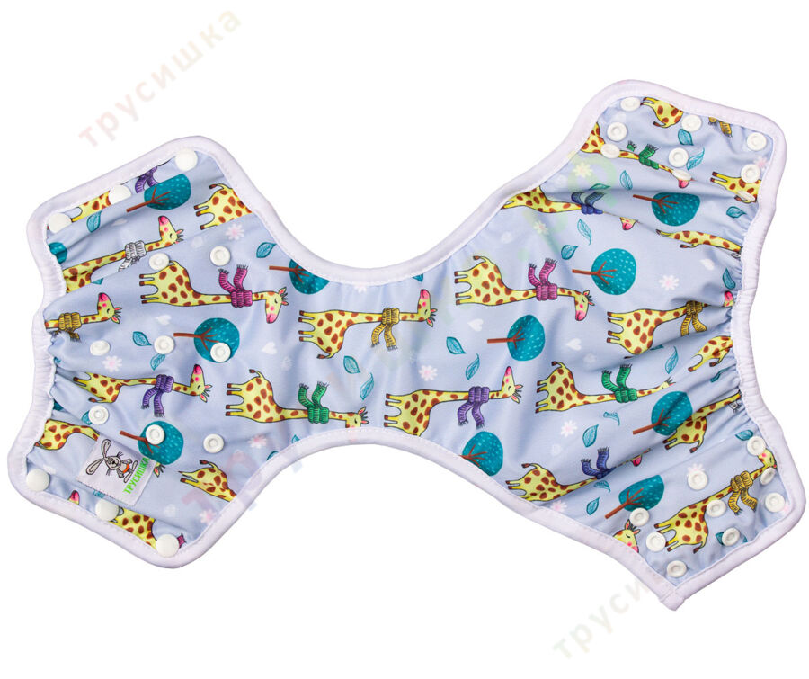 Бамбуковые трусики Жираф в шарфе (классика)