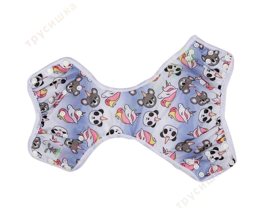 Бамбуковые трусики Зверята-единороги (классика)