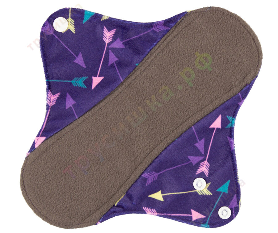 Дневные гигиенические прокладки Стрелы на фиолетовом