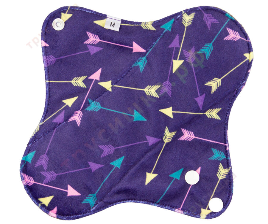 Дневные гигиенические прокладки Стрелы на фиолетовом