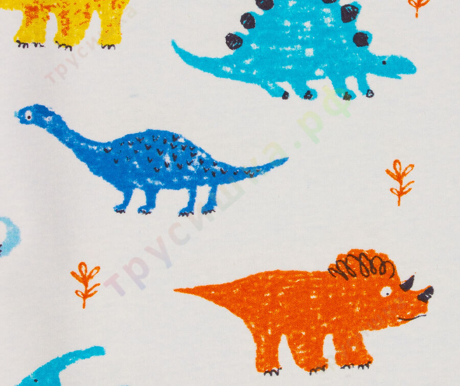 Двусторонняя непромокаемая пеленка Динозавры (трикотаж)