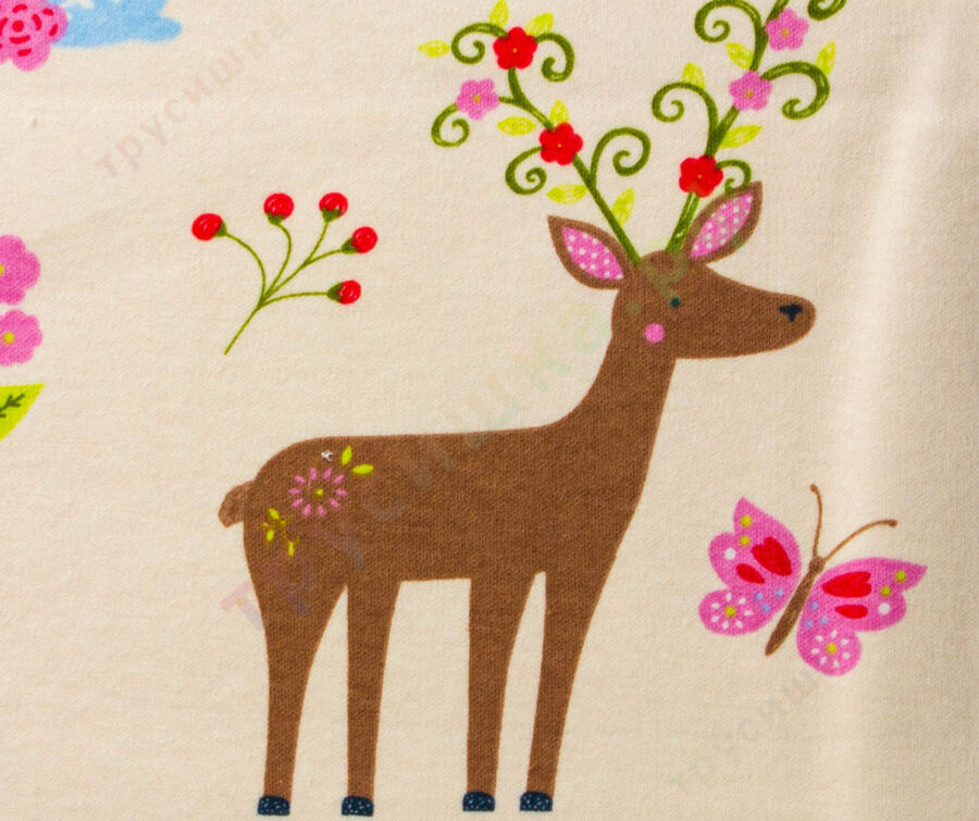 Двусторонняя непромокаемая пеленка Лесные звери (трикотаж)