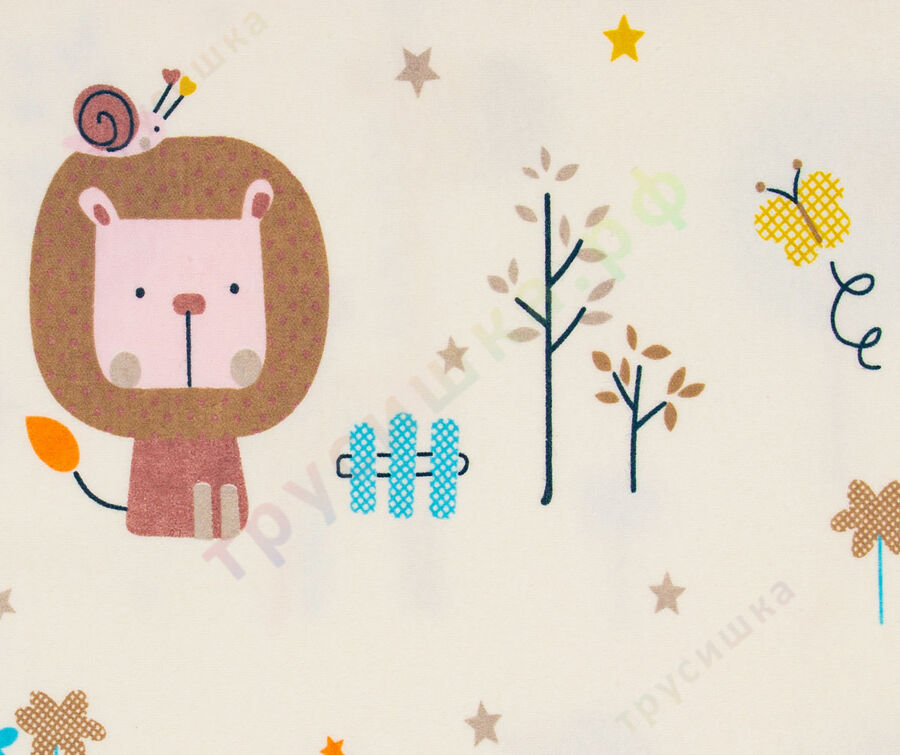 Двусторонняя непромокаемая пеленка Животный мир (трикотаж)