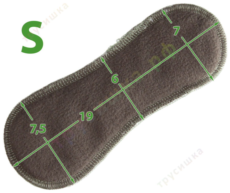 Набор хлопковых гигиенических прокладок с сумочкой, размер S (ежедневные)