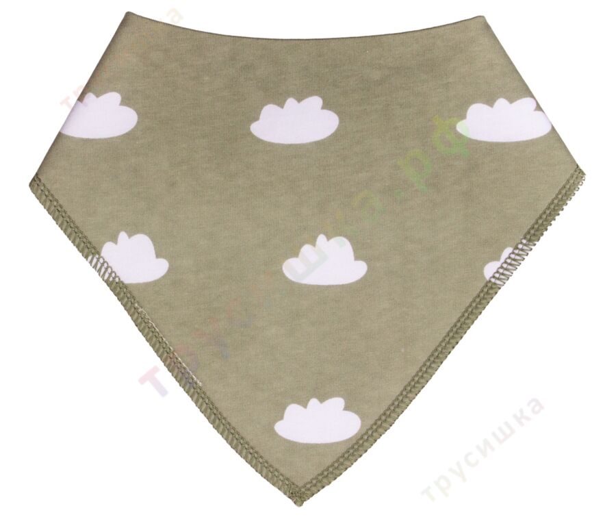 Набор слюнявчиков-бандан Лиса-йог и облака, 2 шт.