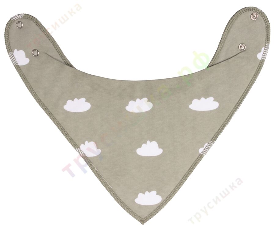 Набор слюнявчиков-бандан Лиса-йог и облака, 2 шт.