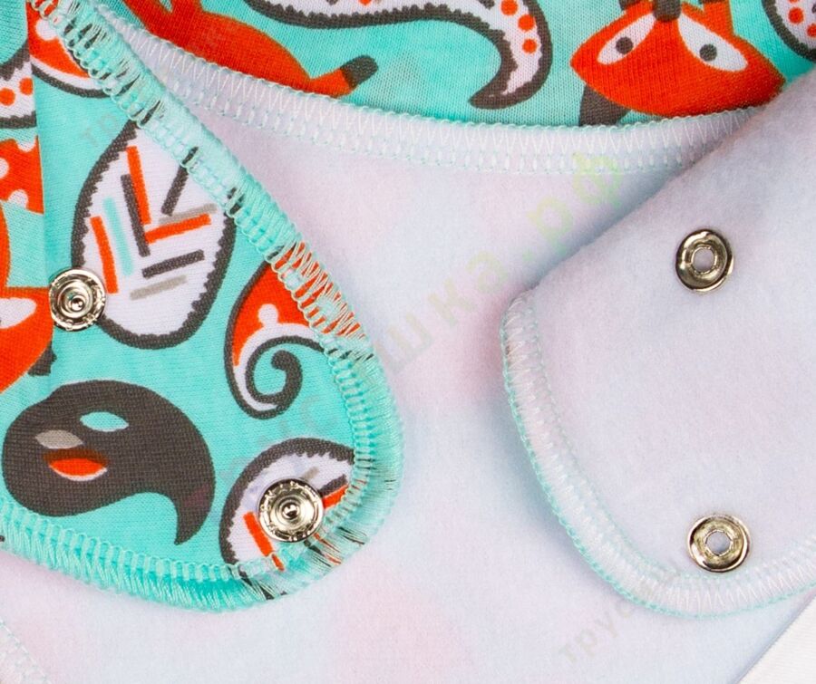 Набор слюнявчиков-бандан Лисички, 2 шт.