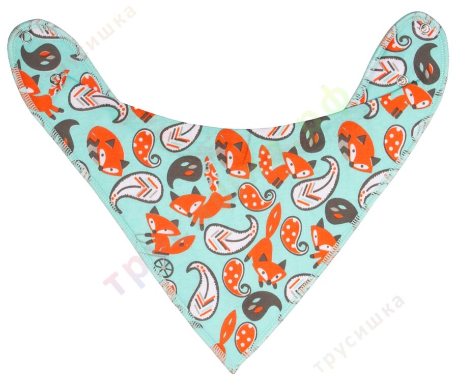 Набор слюнявчиков-бандан Лисички, 2 шт.
