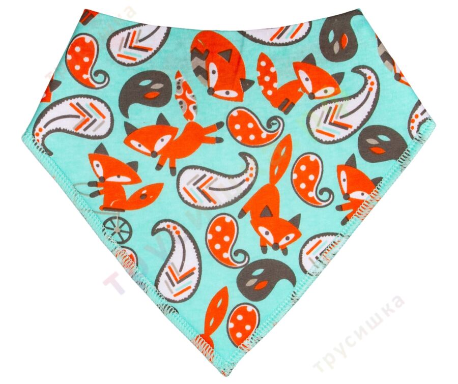 Набор слюнявчиков-бандан Лисички, 2 шт.