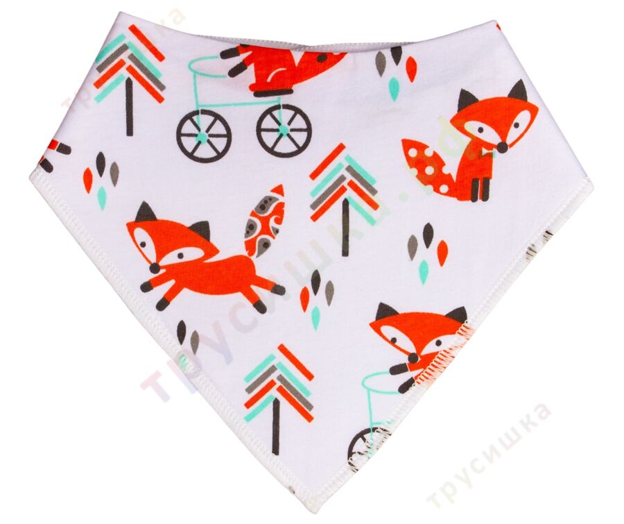 Набор слюнявчиков-бандан Лисички, 2 шт.