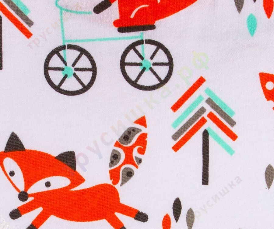 Набор слюнявчиков-бандан Лисички, 2 шт.