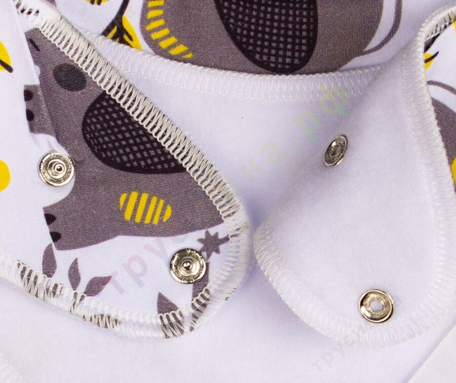 Набор слюнявчиков-бандан Слоны и Африка на желтом, 2 шт.