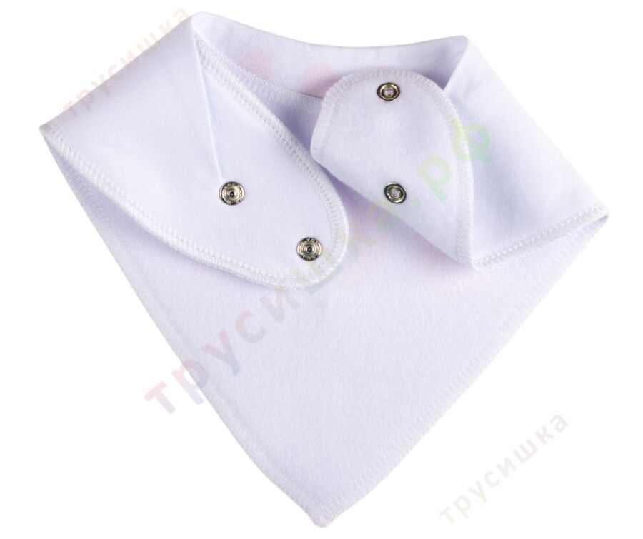 Набор слюнявчиков-бандан Зайчики на белом, 2 шт.