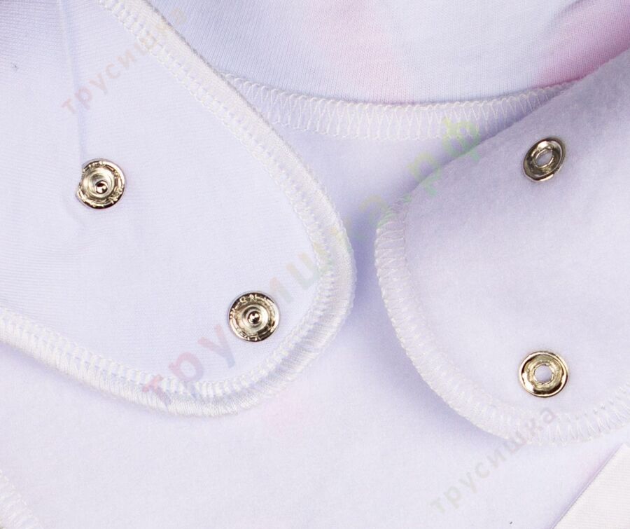 Набор слюнявчиков-бандан Зайчики на белом, 2 шт.