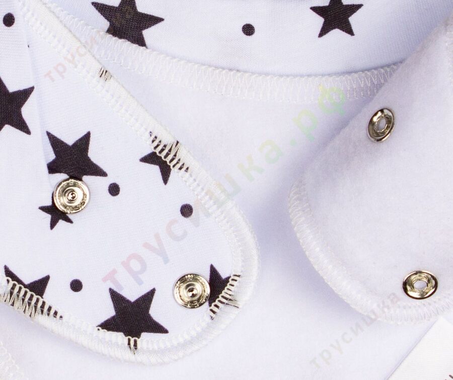 Набор слюнявчиков-бандан Звезды на голубом и белом, 2 шт.