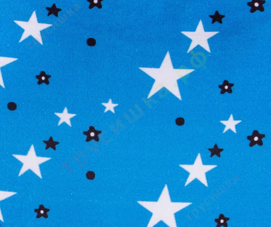 Набор слюнявчиков-бандан Звезды на голубом и белом, 2 шт.