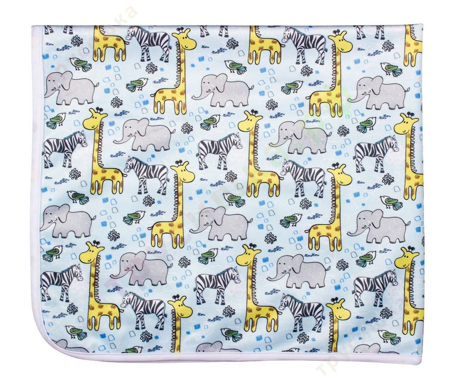 Непромокаемая пеленка Голубая Африка 74*74