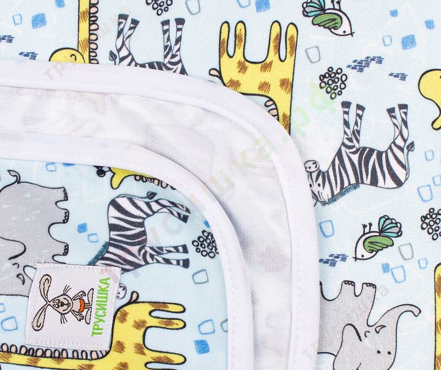 Непромокаемая пеленка Голубая Африка 74*74