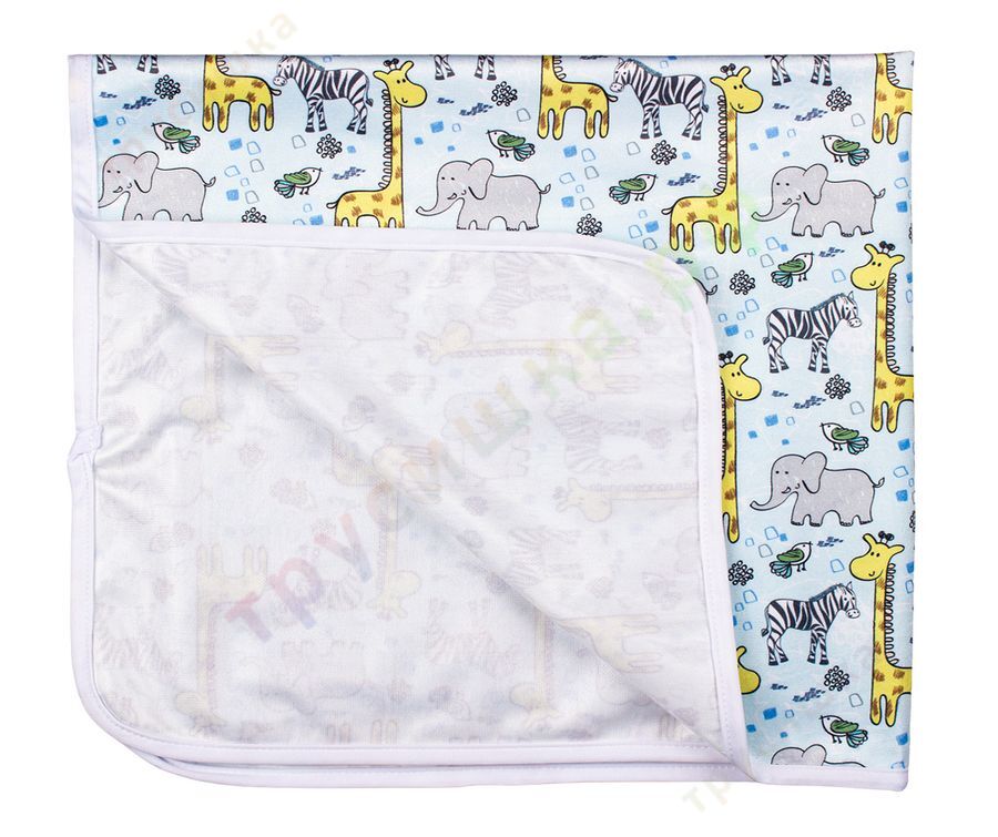 Непромокаемая пеленка Голубая Африка 74*74