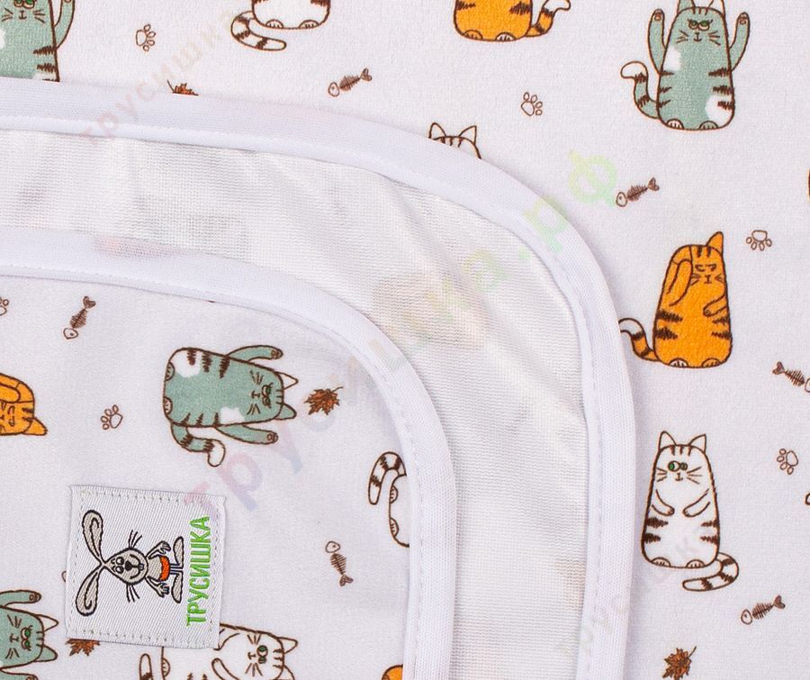 Непромокаемая пеленка Коты 74*74