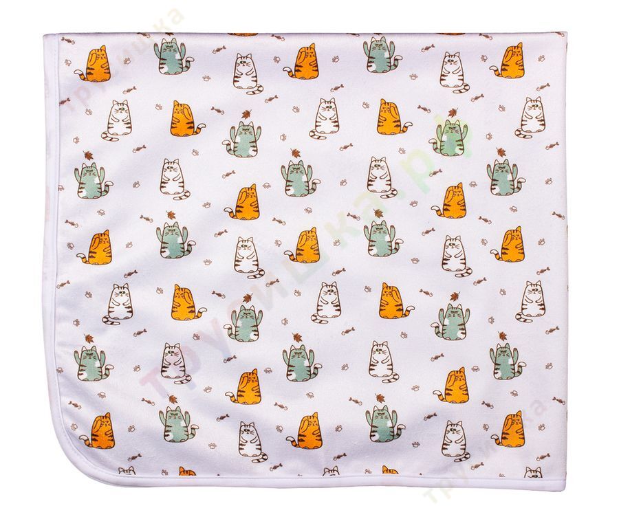 Непромокаемая пеленка Коты 74*74