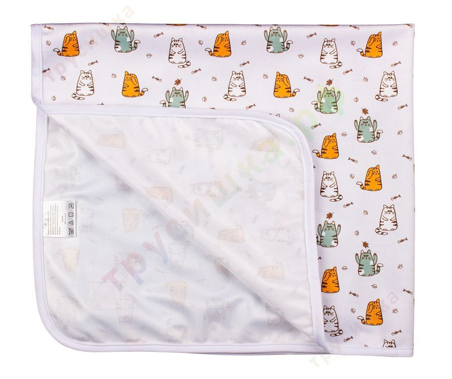 Непромокаемая пеленка Коты 74*74