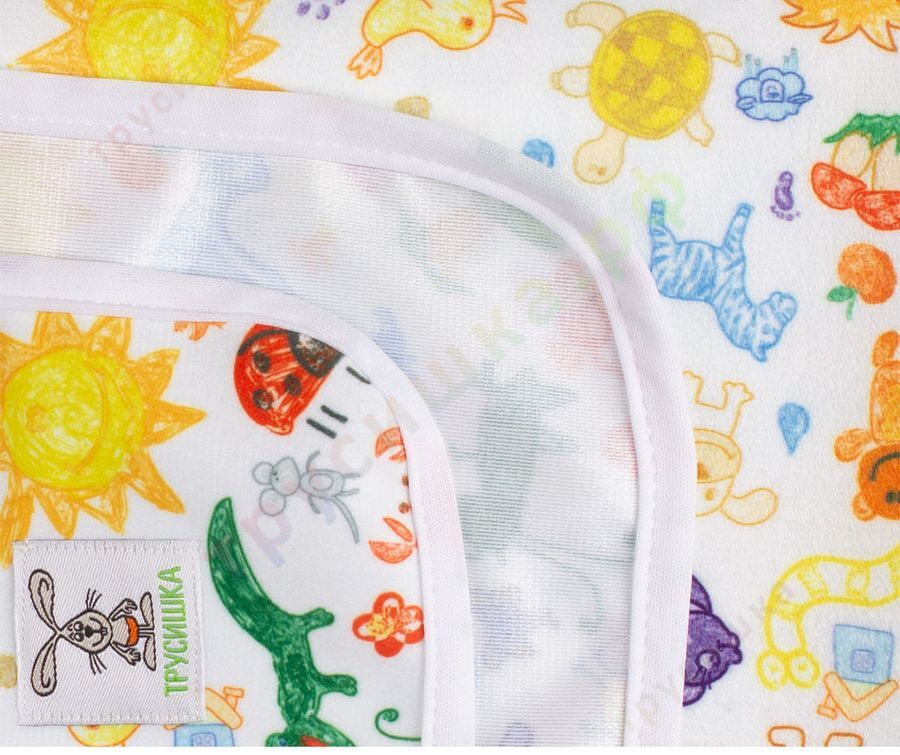 Непромокаемая пеленка Нарисованные звери 74*74