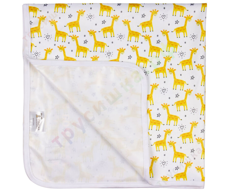 Непромокаемая пеленка Желтые жирафы 74*74