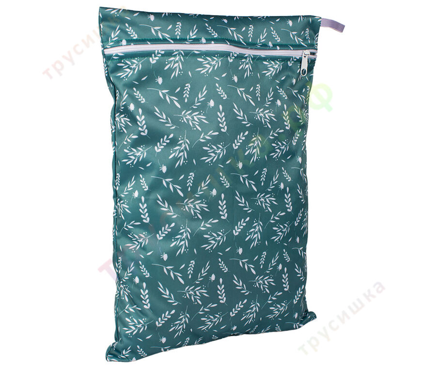 Непромокаемая сумочка Колоски на зеленом (классика)