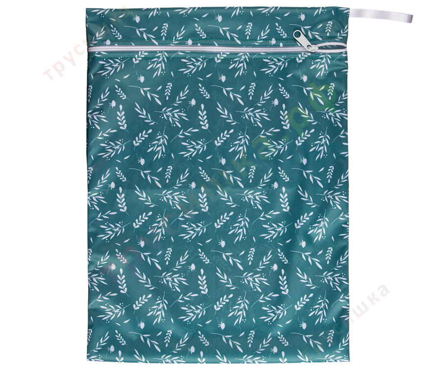 Непромокаемая сумочка Колоски на зеленом (классика)