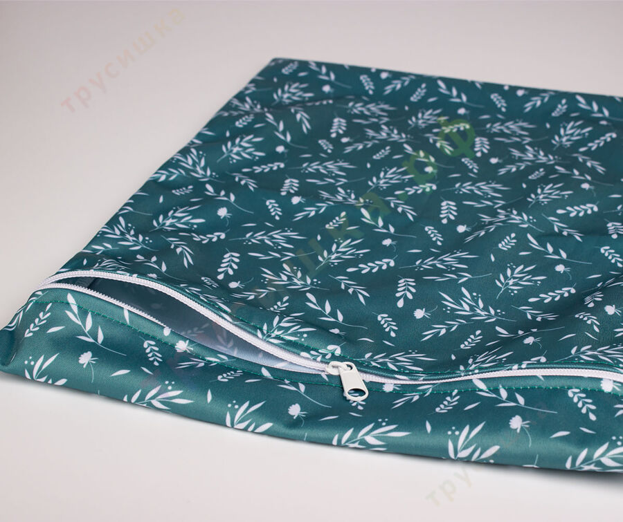 Непромокаемая сумочка Колоски на зеленом (классика)