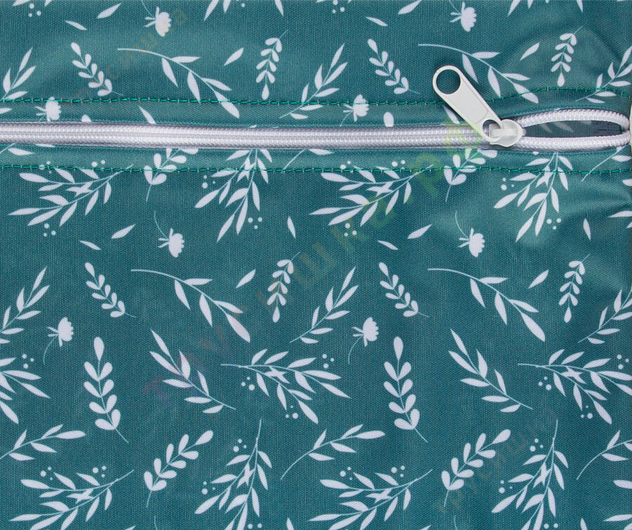 Непромокаемая сумочка Колоски на зеленом (классика)