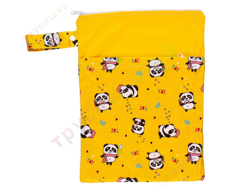 Непромокаемая сумочка Панды/Желтый