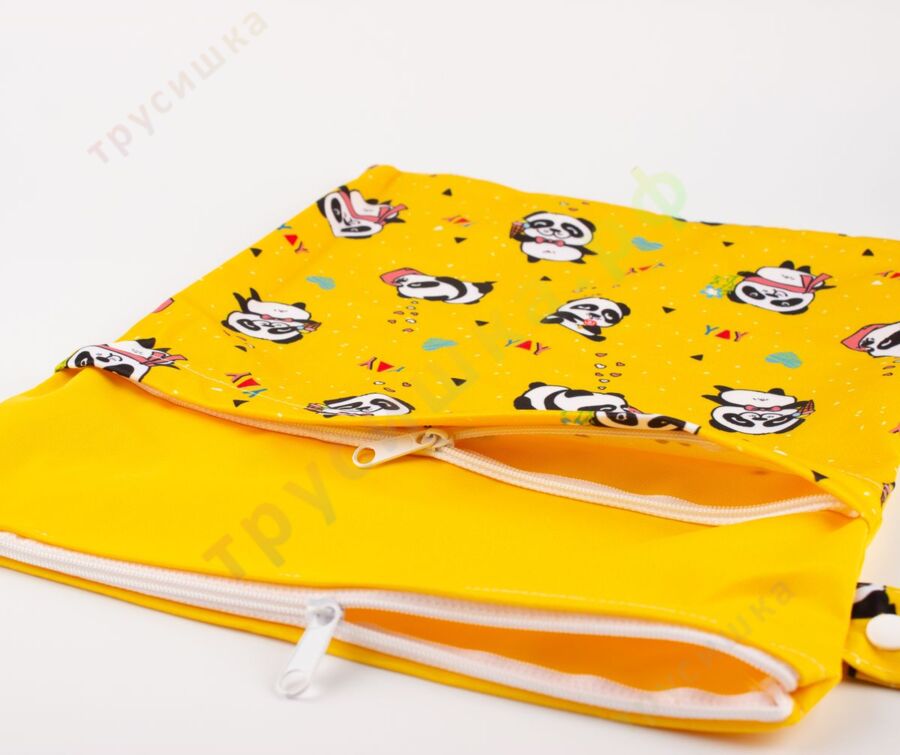 Непромокаемая сумочка Панды/Желтый