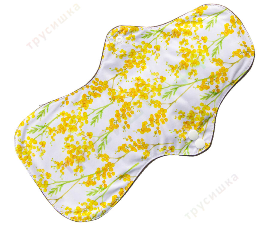 Ночные гигиенические прокладки (анатомическая форма) Мимоза