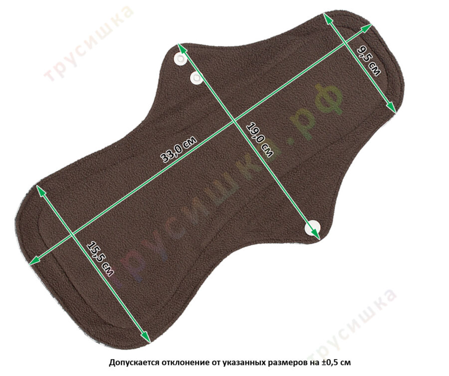 Ночные гигиенические прокладки (анатомическая форма) Рябина