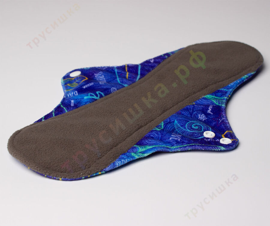 Ночные гигиенические прокладки Синие волны