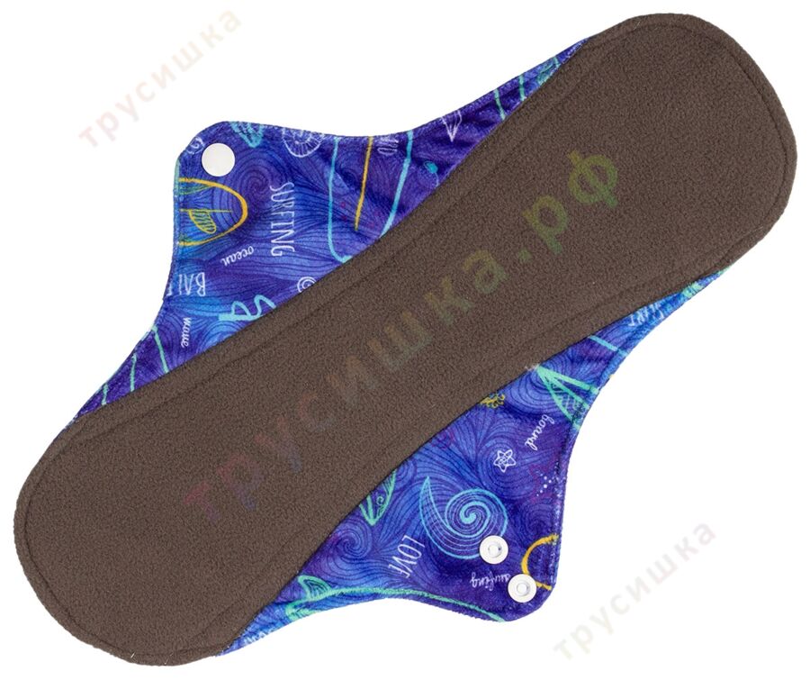 Ночные гигиенические прокладки Синие волны